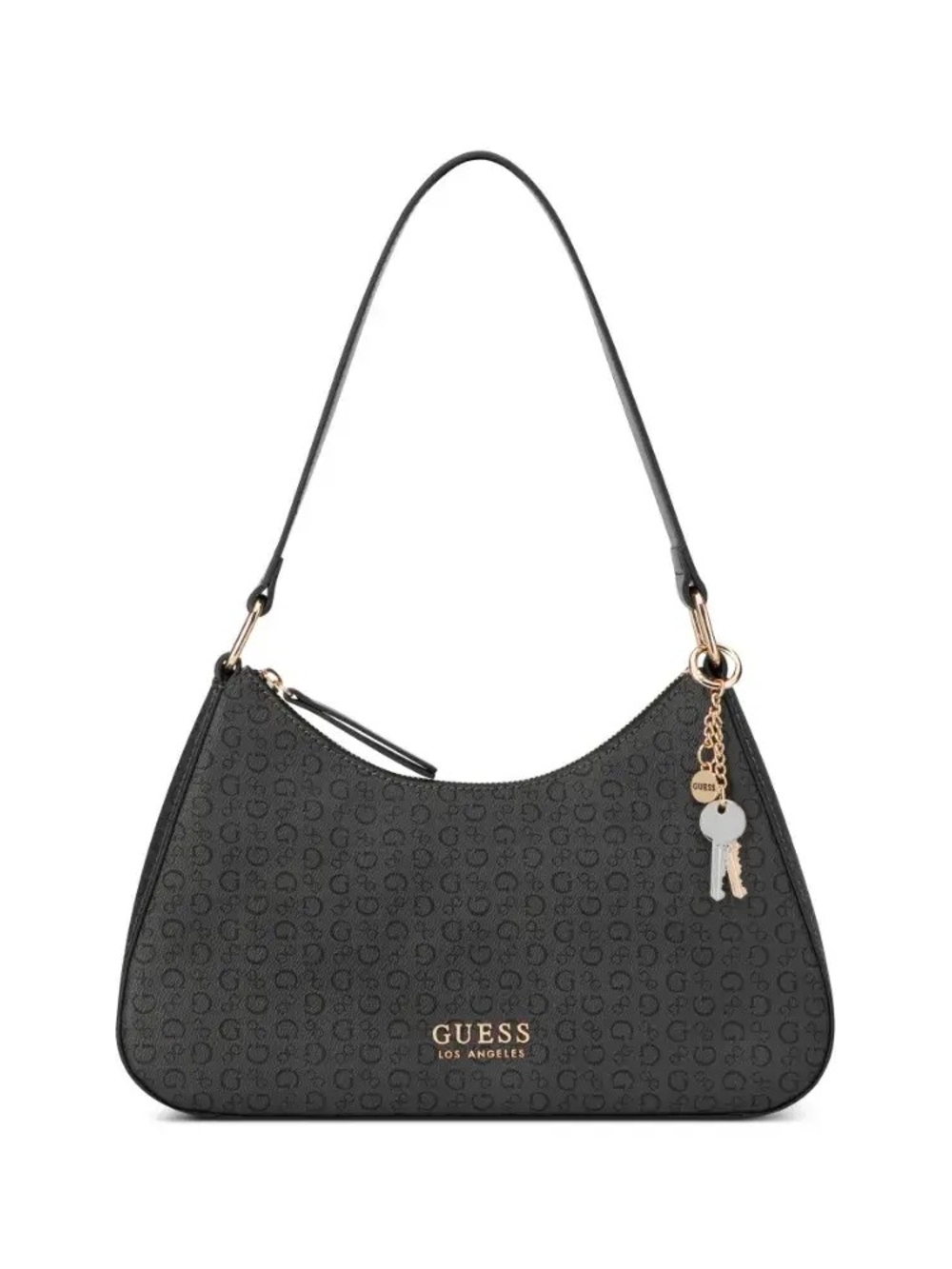 GUESS Black Logo Shoulder Bag with Charm